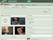 Tablet Screenshot of lady-yoyo.deviantart.com