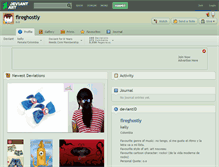 Tablet Screenshot of fireghostly.deviantart.com