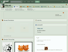 Tablet Screenshot of kitty-art.deviantart.com
