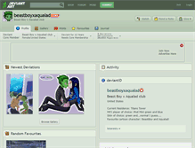 Tablet Screenshot of beastboyxaqualad.deviantart.com