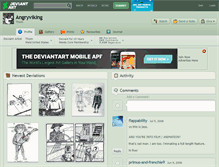 Tablet Screenshot of angryviking.deviantart.com