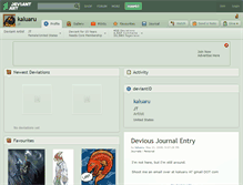 Tablet Screenshot of kaluaru.deviantart.com
