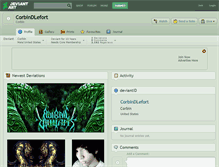 Tablet Screenshot of corbindlefort.deviantart.com