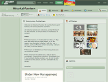 Tablet Screenshot of historical-funnies.deviantart.com