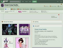 Tablet Screenshot of dream-scrap-studios.deviantart.com