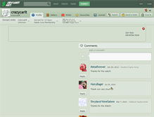 Tablet Screenshot of crazycarlt.deviantart.com