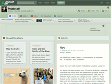 Tablet Screenshot of potatocat1.deviantart.com