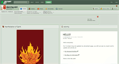 Desktop Screenshot of dancing-doll.deviantart.com