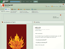 Tablet Screenshot of dancing-doll.deviantart.com