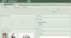 Desktop Screenshot of dancingpandaplz.deviantart.com