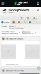 Mobile Screenshot of dancingpandaplz.deviantart.com