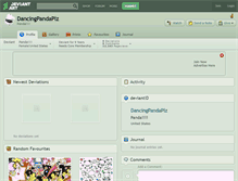 Tablet Screenshot of dancingpandaplz.deviantart.com
