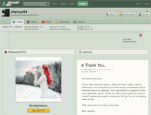 Tablet Screenshot of cherryx94.deviantart.com
