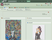 Tablet Screenshot of j-rex1463.deviantart.com