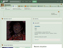 Tablet Screenshot of daraneko.deviantart.com