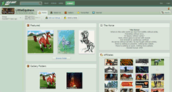 Desktop Screenshot of littleequine.deviantart.com