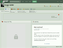 Tablet Screenshot of hungry-spider.deviantart.com