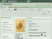 Tablet Screenshot of kenniekonglee.deviantart.com