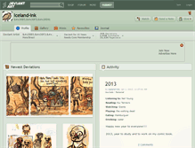 Tablet Screenshot of iceland-ink.deviantart.com
