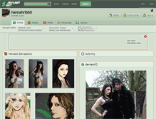 Tablet Screenshot of hannahribbit.deviantart.com