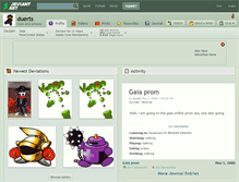 Tablet Screenshot of duerts.deviantart.com