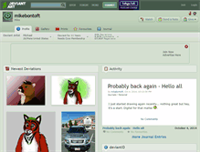 Tablet Screenshot of mikebontoft.deviantart.com