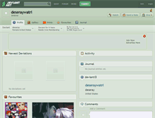 Tablet Screenshot of deseraywatri.deviantart.com