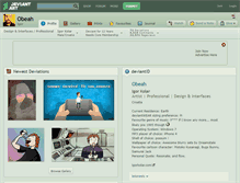 Tablet Screenshot of obeah.deviantart.com
