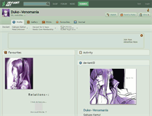 Tablet Screenshot of duke--venomania.deviantart.com