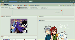Desktop Screenshot of glaceau.deviantart.com