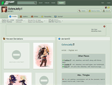 Tablet Screenshot of ochrejelly.deviantart.com