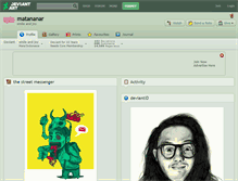 Tablet Screenshot of matananar.deviantart.com
