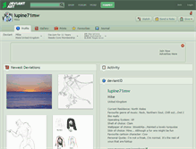 Tablet Screenshot of lupine71mw.deviantart.com