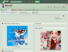 Tablet Screenshot of neko-cake.deviantart.com