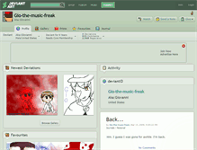 Tablet Screenshot of gio-the-music-freak.deviantart.com