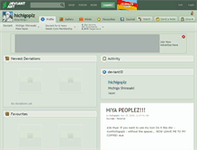 Tablet Screenshot of hichigoplz.deviantart.com