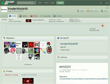 Tablet Screenshot of invadershizzlexd.deviantart.com