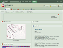 Tablet Screenshot of jamkangeroo.deviantart.com