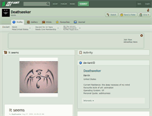 Tablet Screenshot of deathseeker.deviantart.com