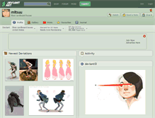 Tablet Screenshot of mitsuu.deviantart.com