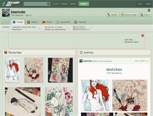 Tablet Screenshot of beemote.deviantart.com