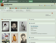 Tablet Screenshot of daviddrakeley.deviantart.com