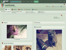 Tablet Screenshot of luceinfuocata.deviantart.com
