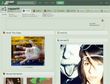 Tablet Screenshot of nopope99.deviantart.com