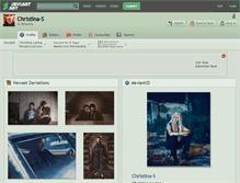 Tablet Screenshot of christina-s.deviantart.com