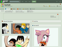 Tablet Screenshot of kayshade.deviantart.com