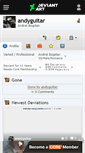 Mobile Screenshot of andyguitar.deviantart.com
