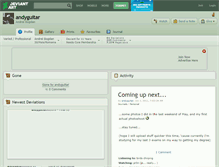 Tablet Screenshot of andyguitar.deviantart.com
