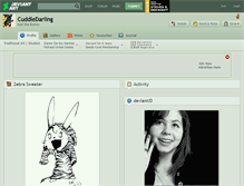 Tablet Screenshot of cuddledarling.deviantart.com