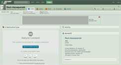 Desktop Screenshot of black-massaquerade.deviantart.com